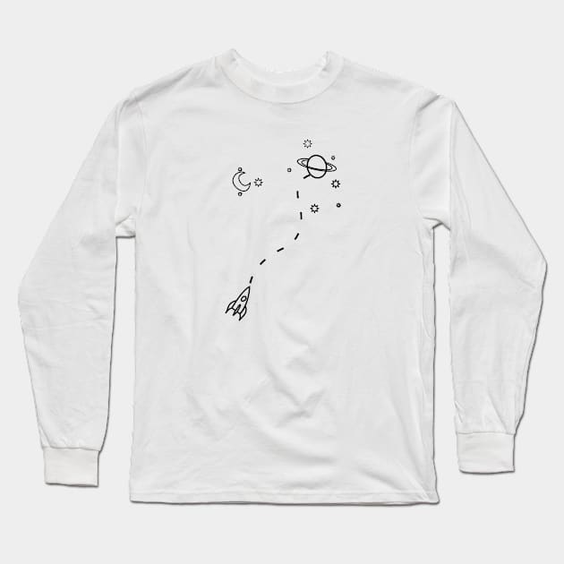 travel to the space , I'm coming , a best design for evrey things Long Sleeve T-Shirt by MdArt43